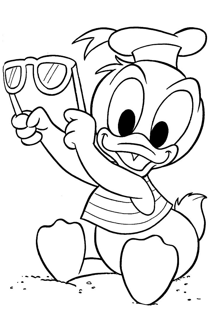 Coloriage Donald Duck #15499 à imprimer