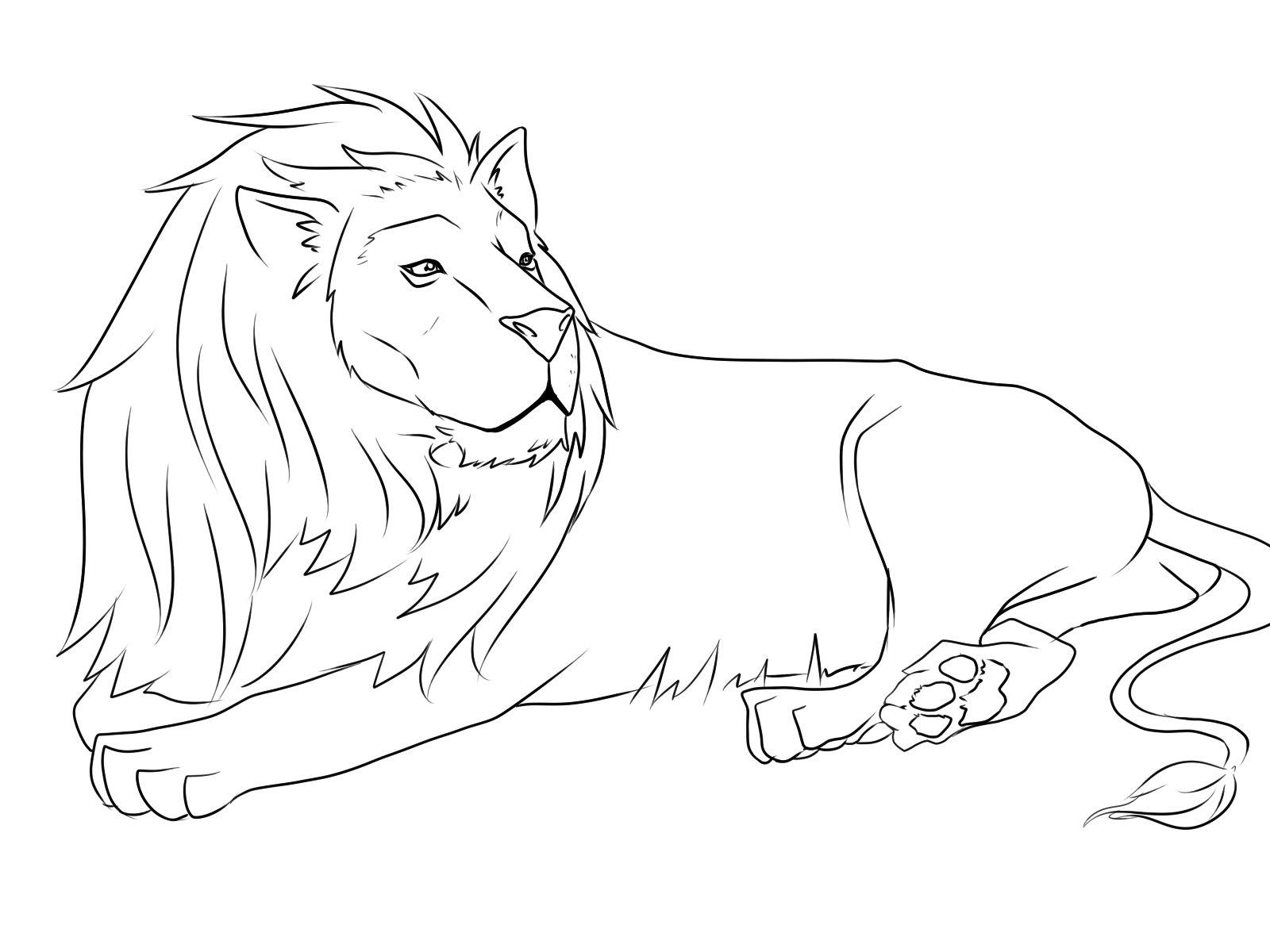 Coloriage Lion #7228 à imprimer