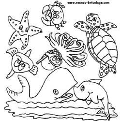 Coloriage et dessin Animaux marins à imprimer