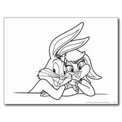 Coloriage et dessin Bugs Bunny à imprimer