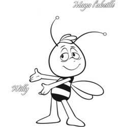 Coloriage et dessin Maya l'abeille à imprimer