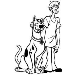 Coloriage et dessin Scooby doo à imprimer